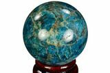 Bright Blue Apatite Sphere - Madagascar #121833-1
